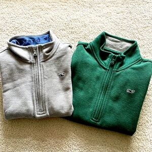 Perfect condition boys Vineyard Vines quarter zips